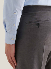 Puppytooth Cutaway Collar Shirt in Blue Blizzard