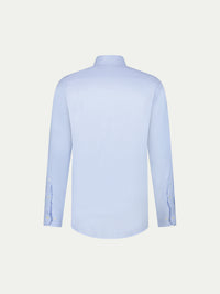 Puppytooth Cutaway Collar Shirt in Blue Blizzard