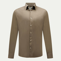 Jersey Hidden-Button Shirt in Sea Turtle
