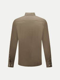 Jersey Hidden-Button Shirt in Sea Turtle