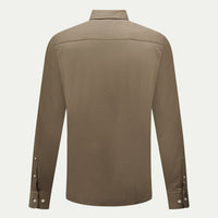 Jersey Hidden-Button Shirt in Sea Turtle