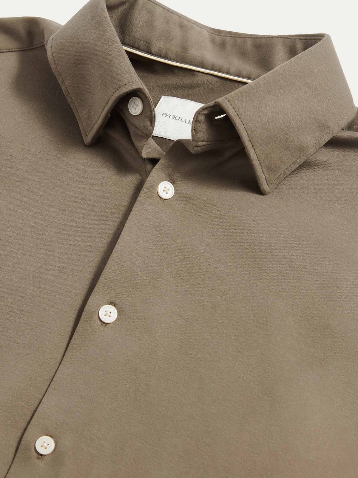 Jersey Hidden-Button Shirt in Sea Turtle