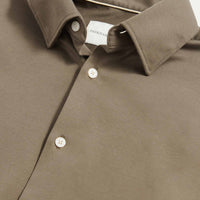 Jersey Hidden-Button Shirt in Sea Turtle