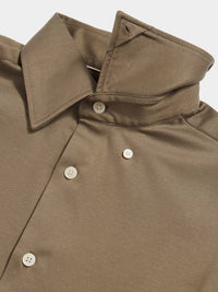 Jersey Hidden-Button Shirt in Sea Turtle