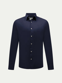 Portman Jersey Shirt in Dark Sapphire Navy