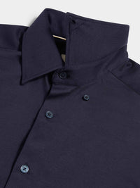 Portman Jersey Shirt in Dark Sapphire Navy