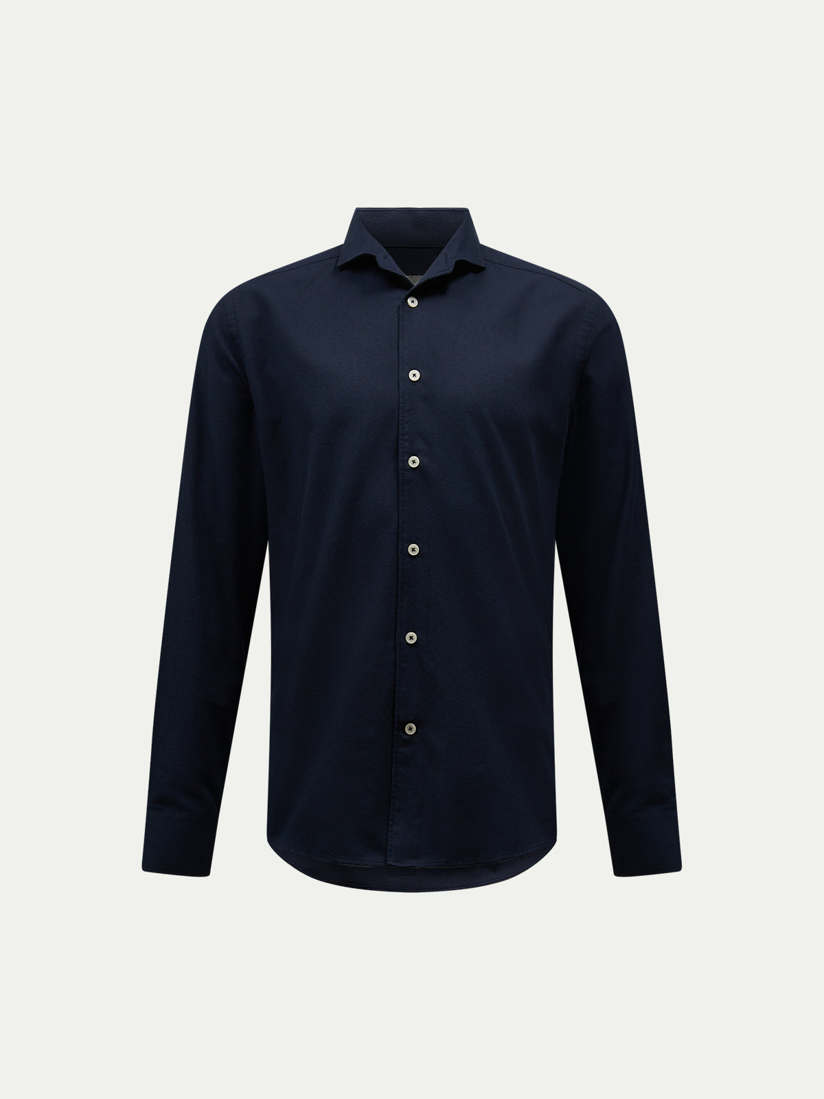 Lansdowne Brushed Flannel Shirt in Dark Sapphire Navy