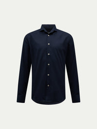 Lansdowne Brushed Flannel Shirt in Dark Sapphire Navy