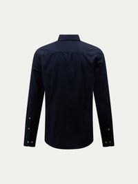 Lansdowne Brushed Flannel Shirt in Dark Sapphire Navy