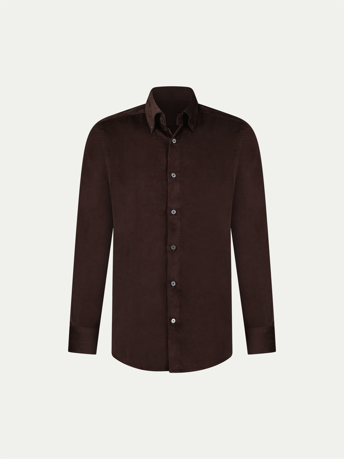 Micro Cord Button-Down Shirt in Java