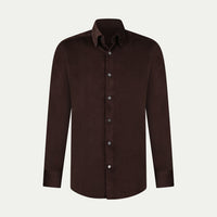 Micro Cord Button-Down Shirt in Java