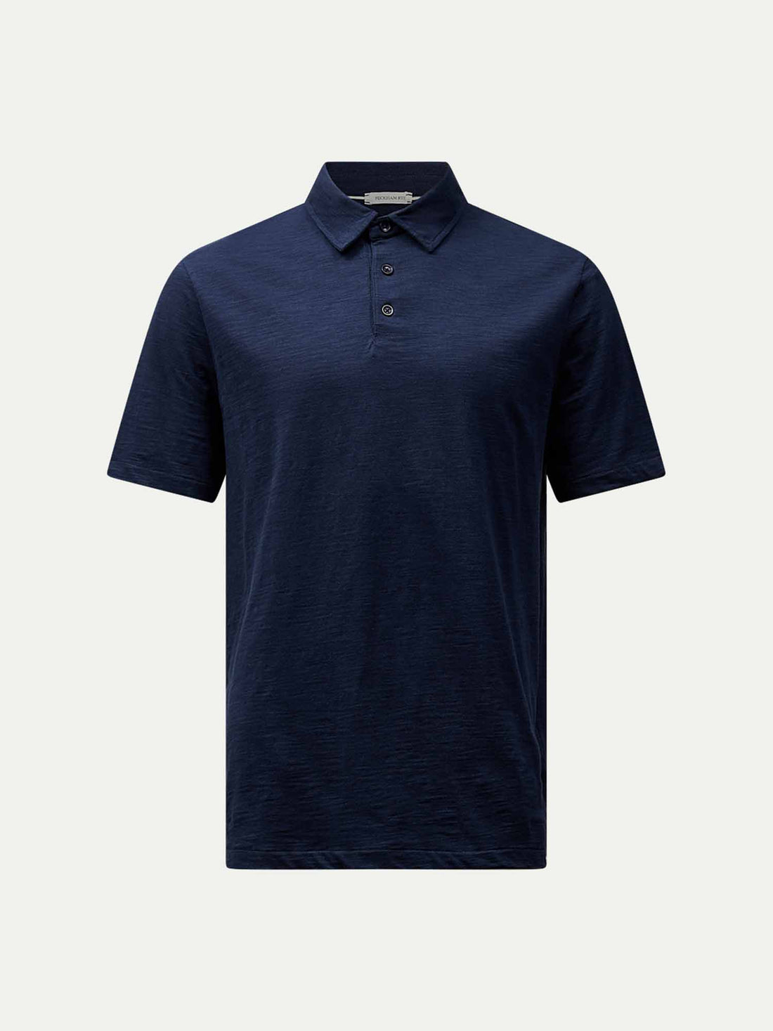 Slub Jersey Polo Shirt in Dark Sapphire Navy