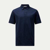 Mercerised Cotton Polo Shirt Dark Sapphire Navy