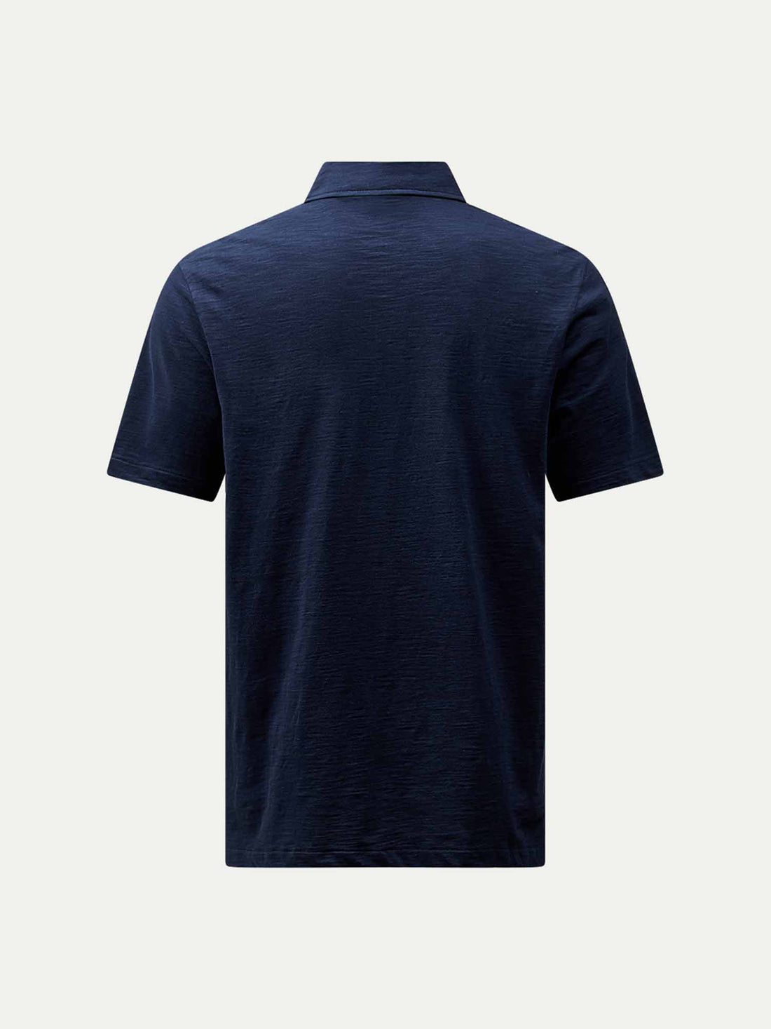 Slub Jersey Polo Shirt in Dark Sapphire Navy