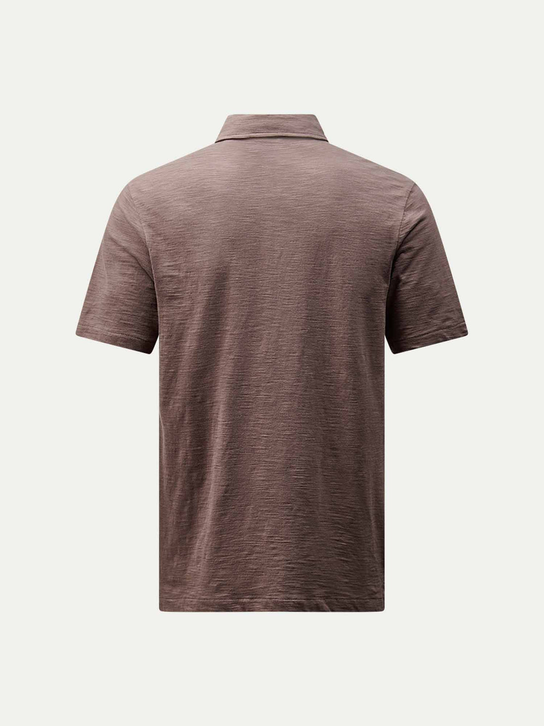 Slub Jersey Polo Shirt in Iron