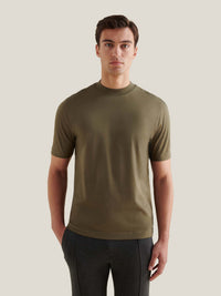 Devonshire Mercerised Cotton T-Shirt in Sea Turtle