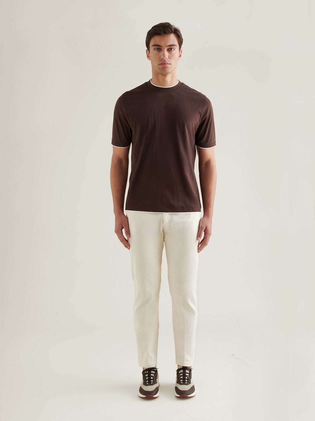 PECKHAM RYE MERCERISED DOUBLE LAYER SS T-SHIRT Java