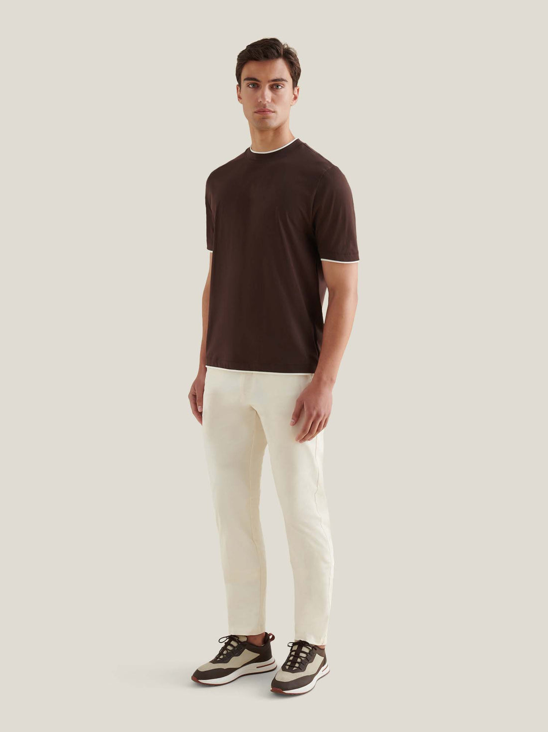 PECKHAM RYE MERCERISED DOUBLE LAYER SS T-SHIRT Java