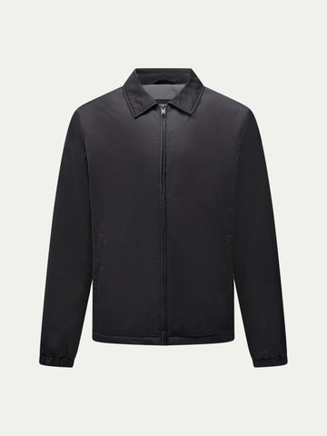 Peckham Rye Mens Light Padded Collar Bomber Jacket in Black