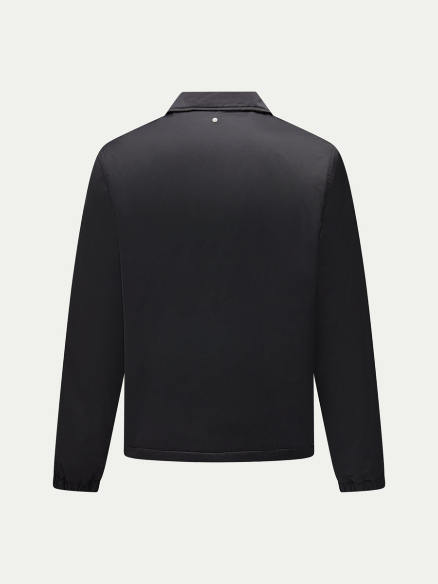 Peckham Rye Mens Light Padded Collar Bomber Jacket in Black