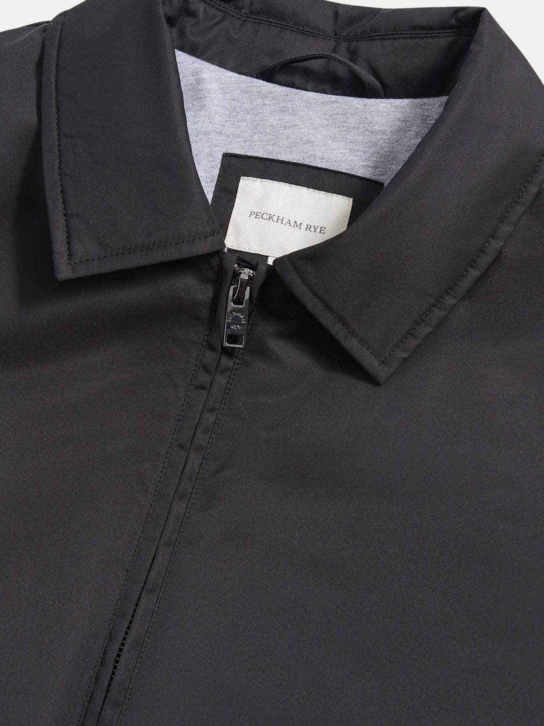 Peckham Rye Mens Light Padded Collar Bomber Jacket in Black