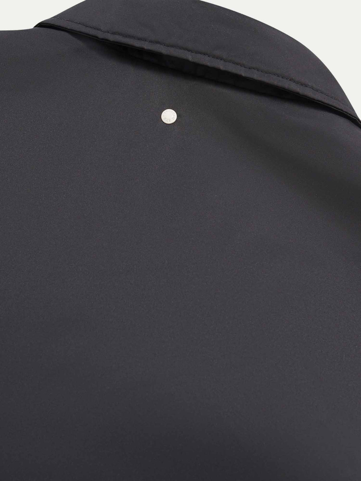 Light Padded Collar Bomber Jacket in Black