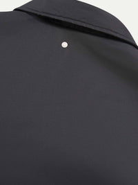 Light Padded Collar Bomber Jacket in Black