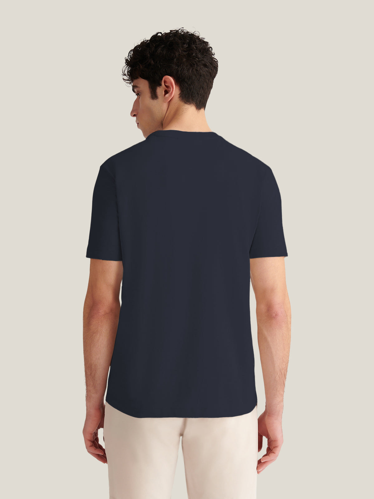 Anita Slub T-Shirt in Dark Sapphire Navy