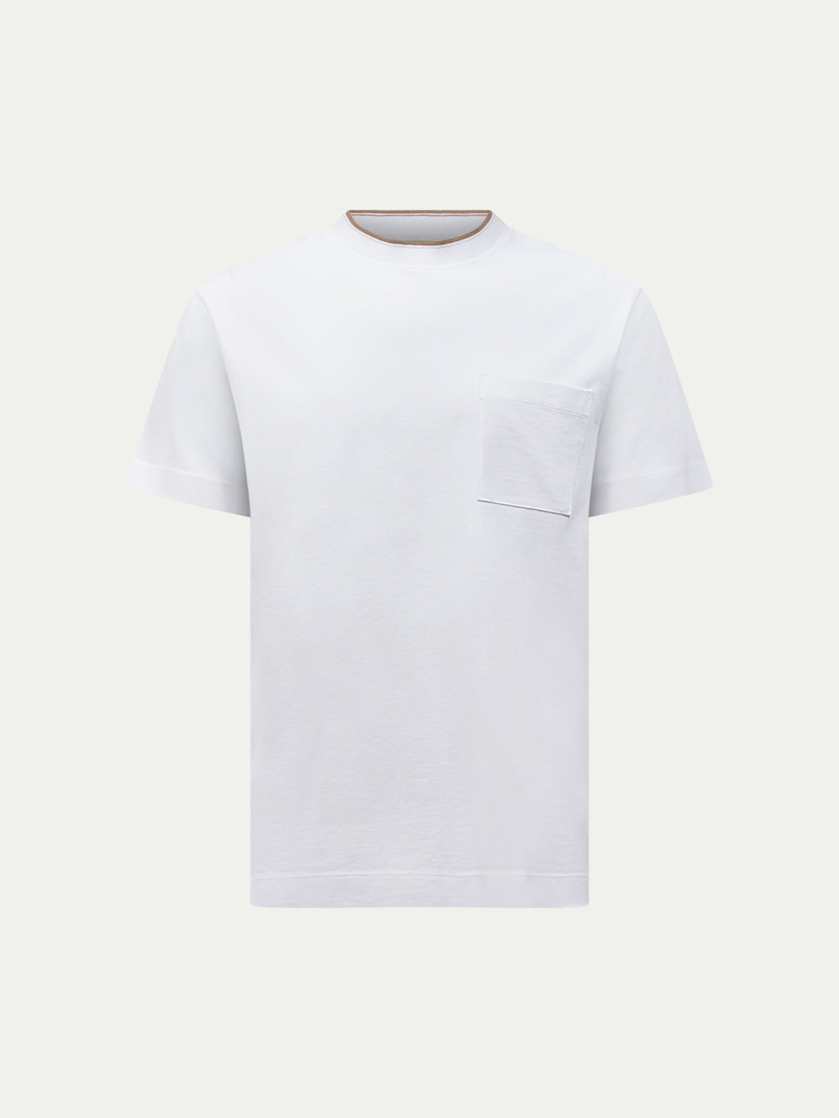 Cabana Pique Pocket T-Shirt in Bright White