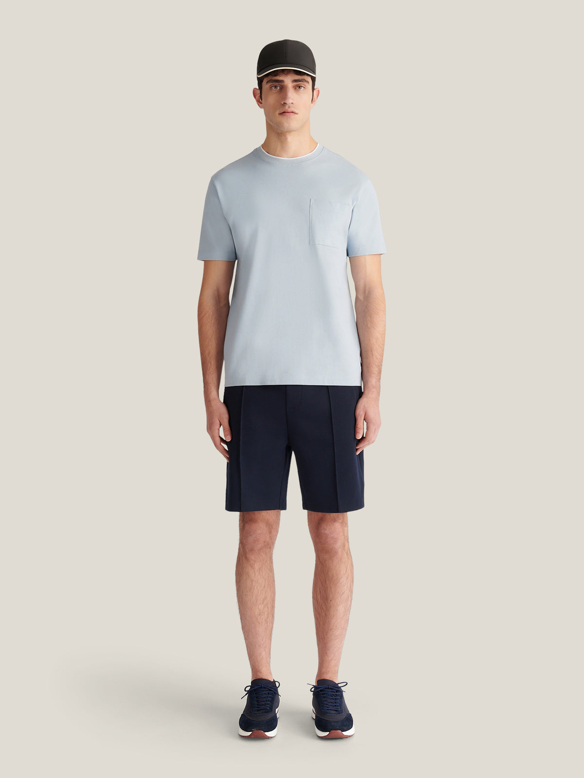 Cabana Pique Pocket T-Shirt in Blue Haze