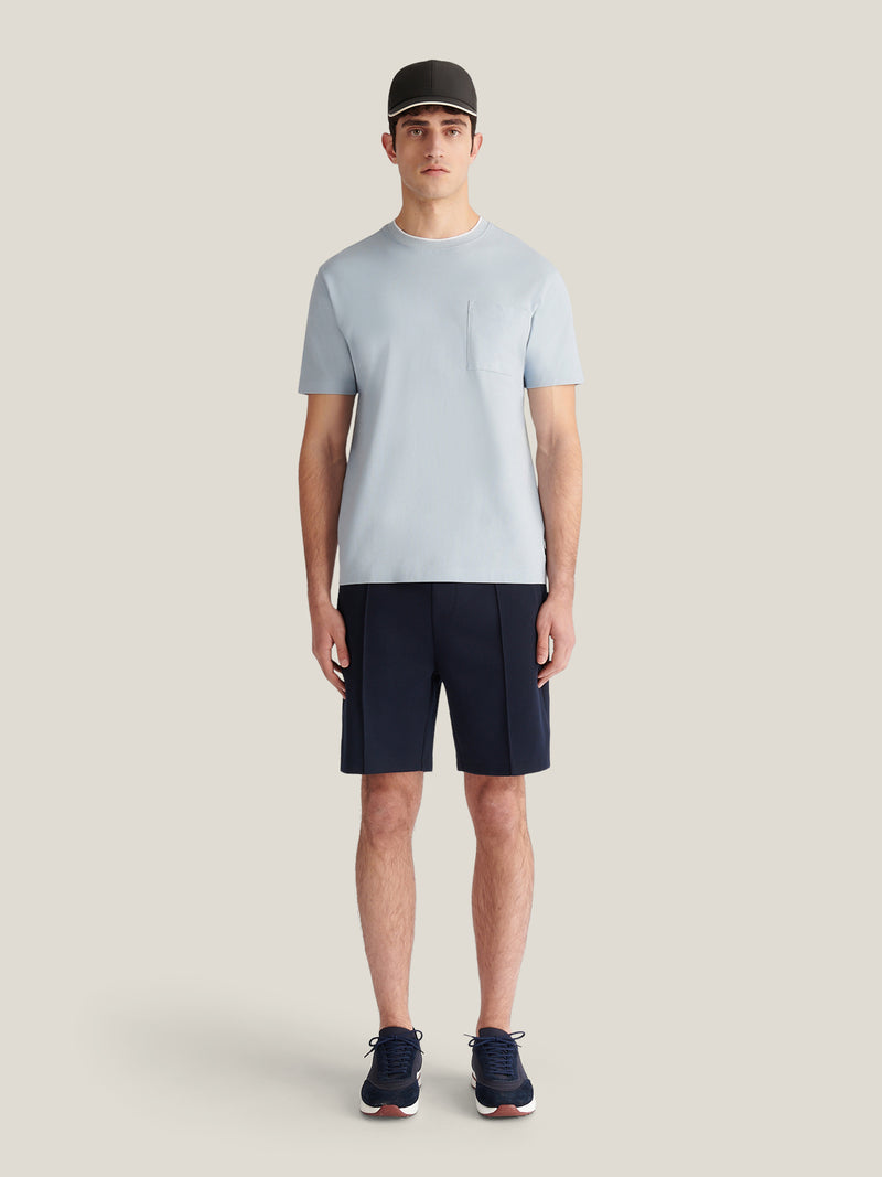 Cabana Pique Pocket T-Shirt in Blue Haze