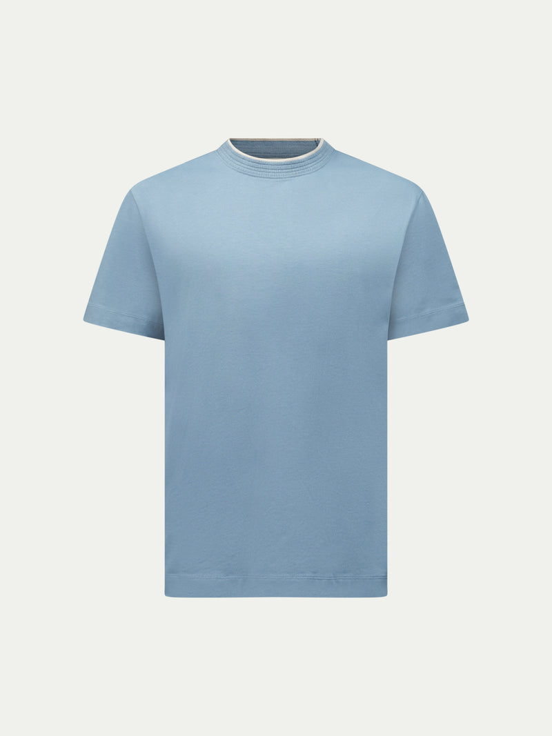 Rocco Box Fit T-Shirt in Blue Mirage