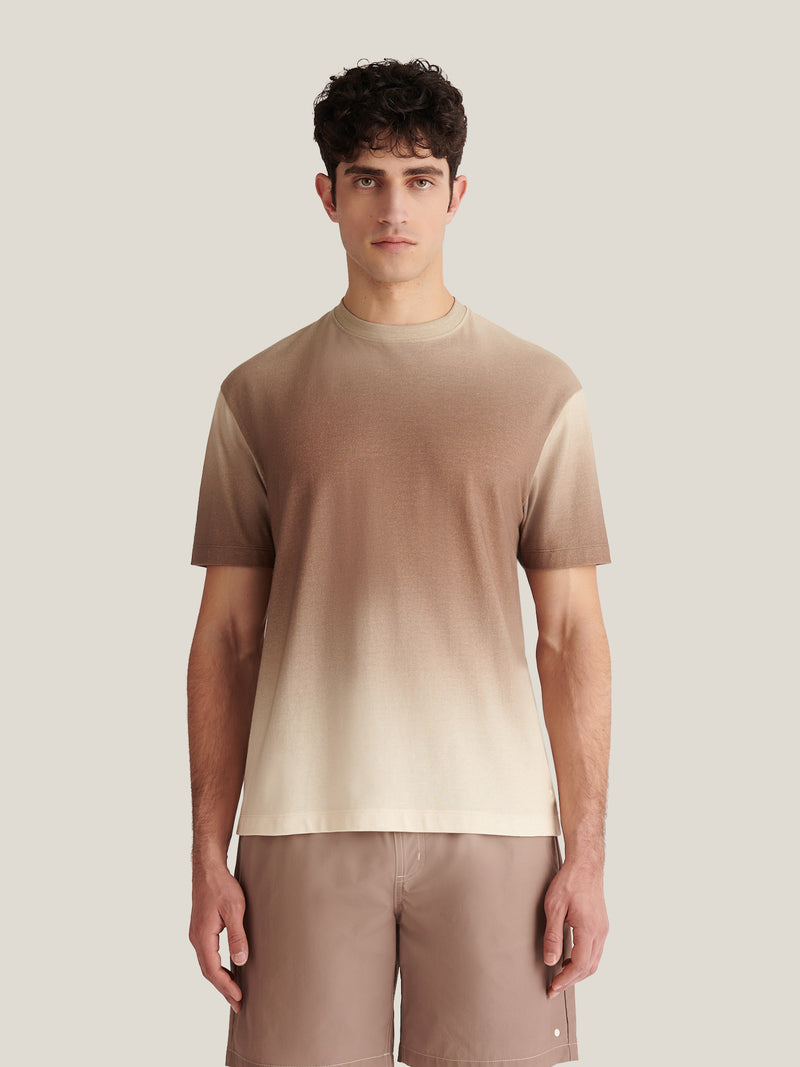 Belvedere Gradient Print T-Shirt in Caribou