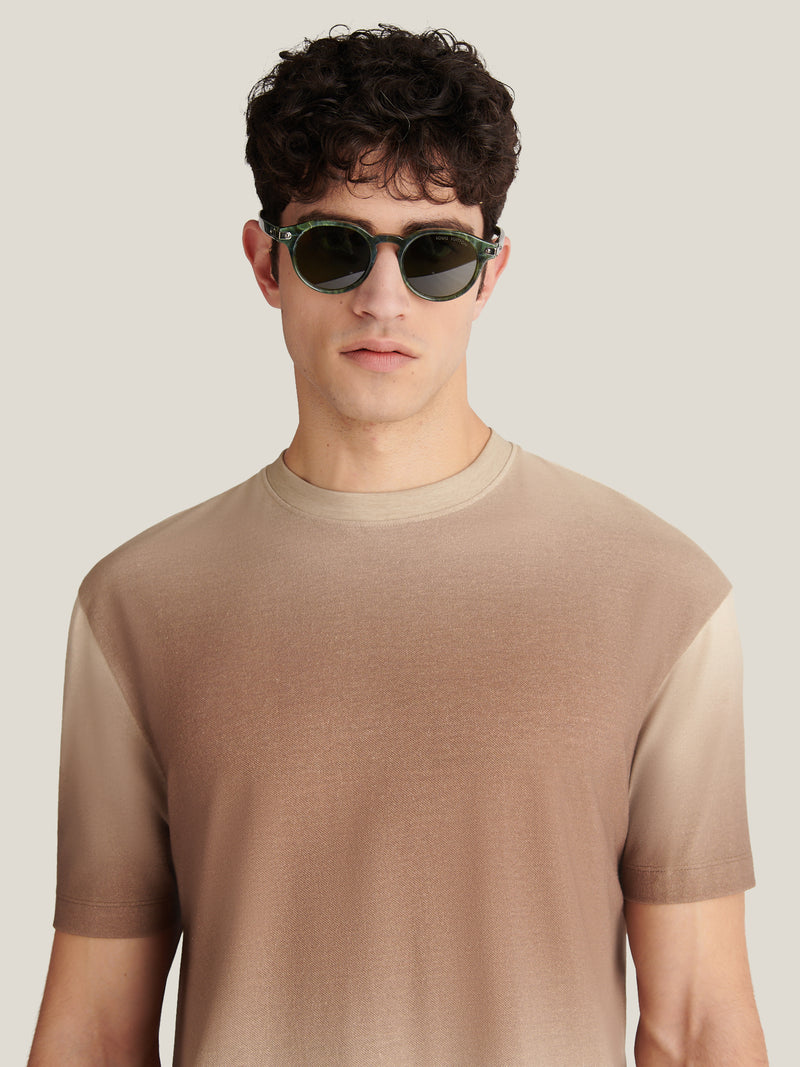 Belvedere Gradient Print T-Shirt in Caribou