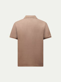 Portofino Open Collar Polo in Caribou