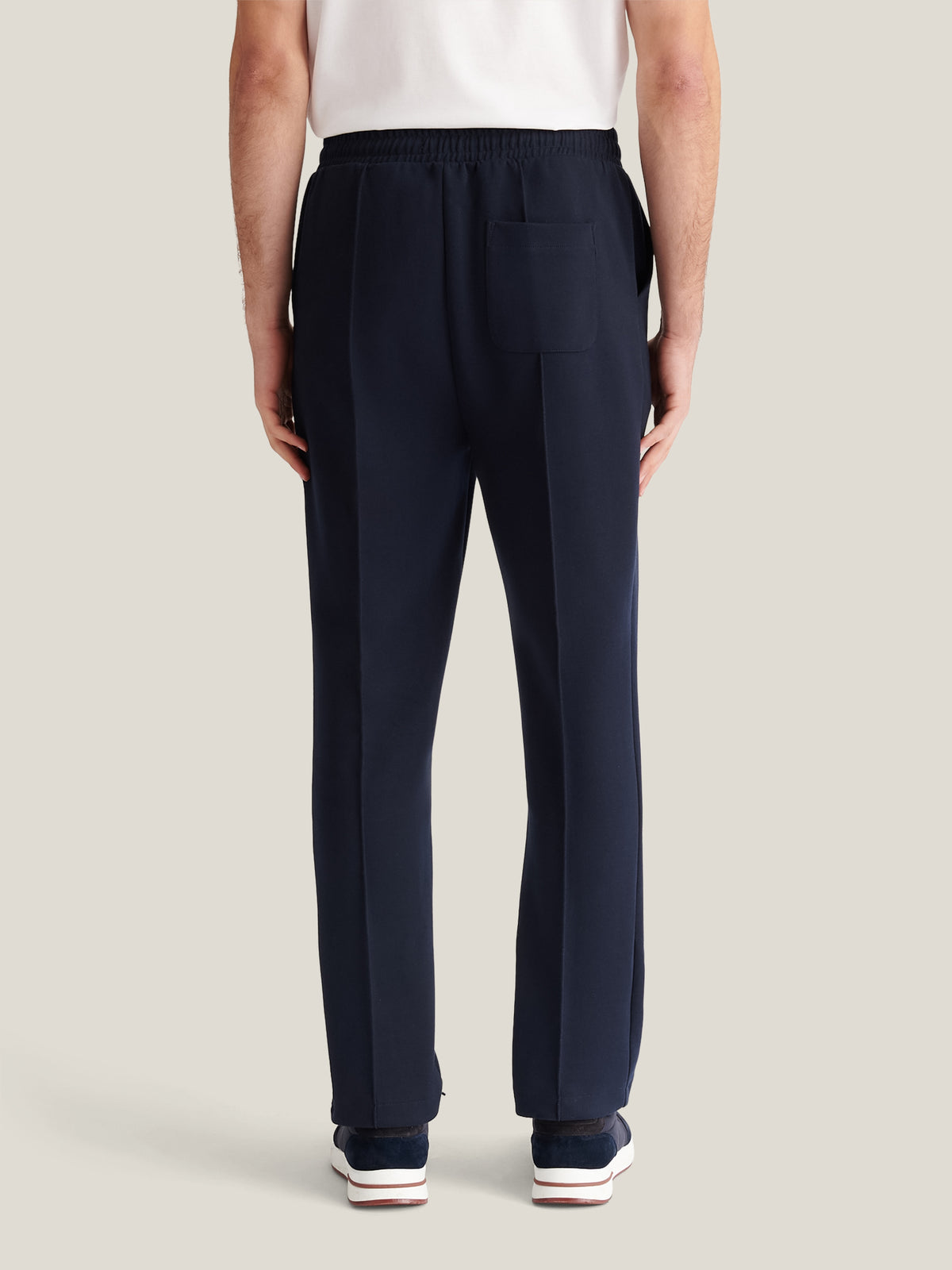 Riva Jersey Interlock Trouser in Dark Sapphire Navy