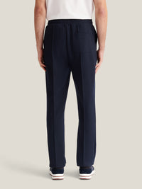 Riva Jersey Interlock Trouser in Dark Sapphire Navy