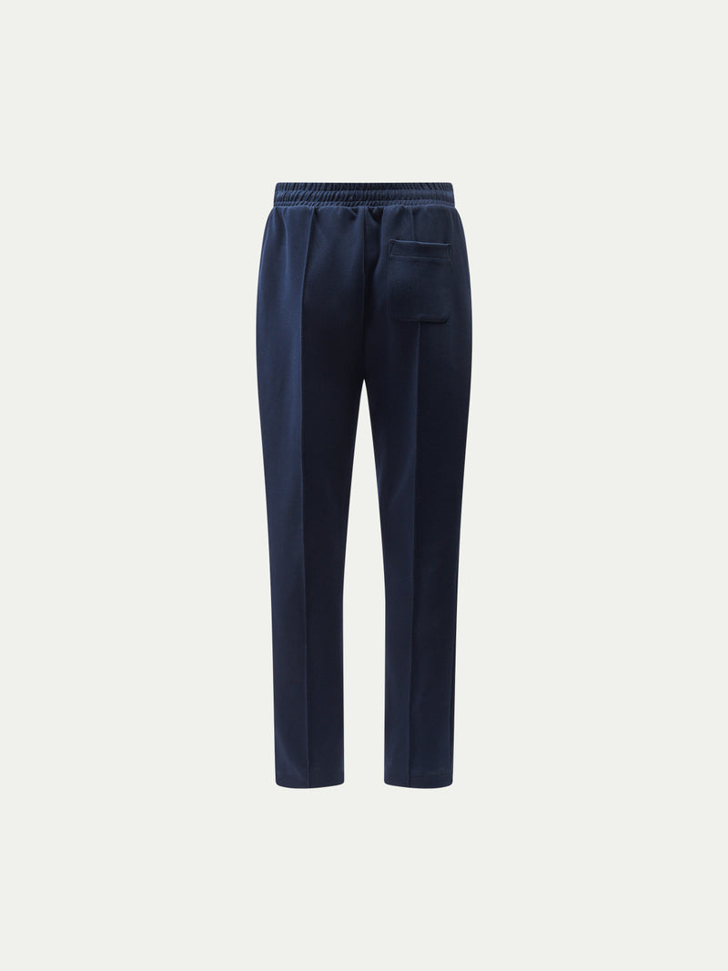 Riva Jersey Interlock Trouser in Dark Sapphire Navy