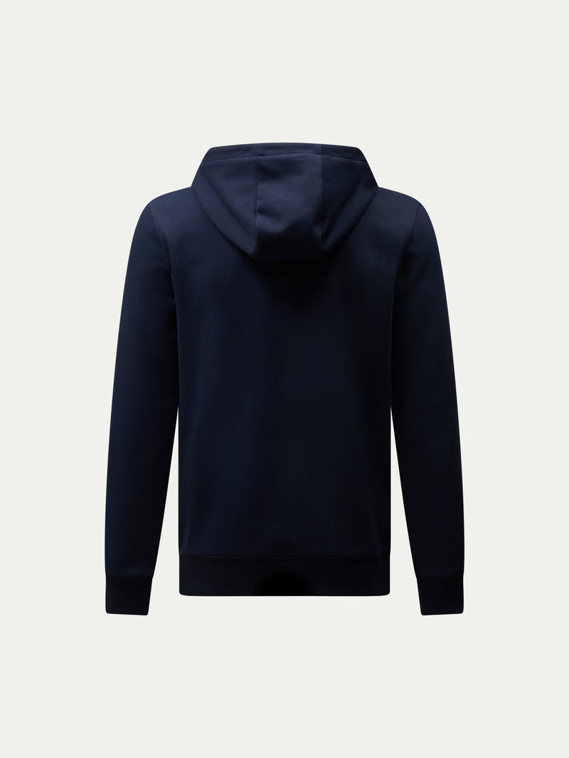 Riva Zip Hooded Jacket in Dark Sapphire Navy