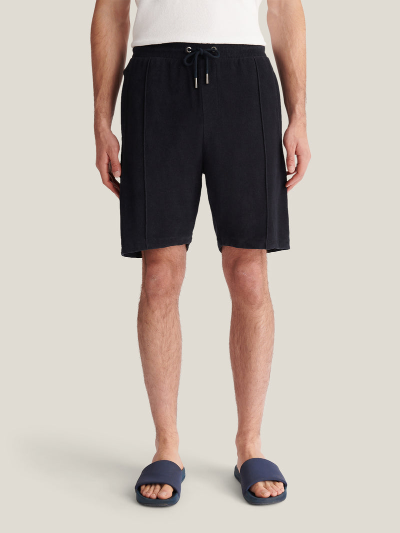 Bagni Towelling Short in Dark Sapphire Navy