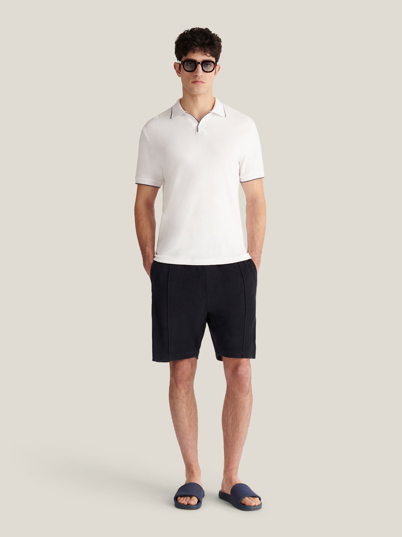 Bagni Towelling Short in Dark Sapphire Navy
