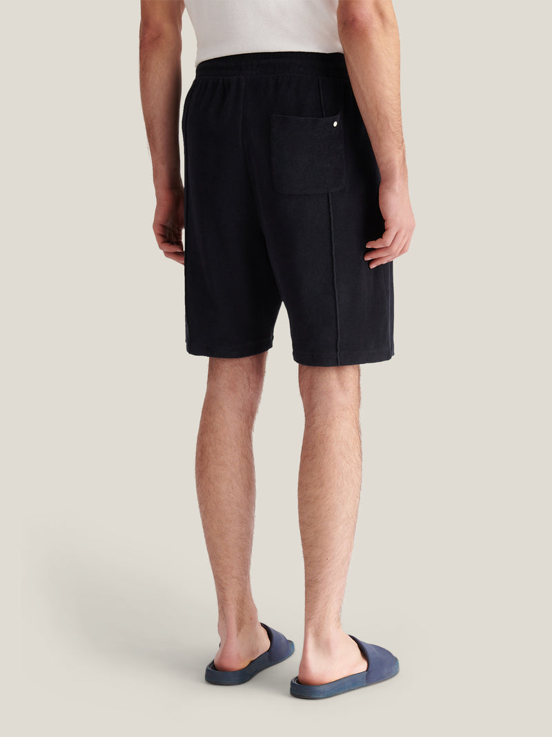 Bagni Towelling Short in Dark Sapphire Navy
