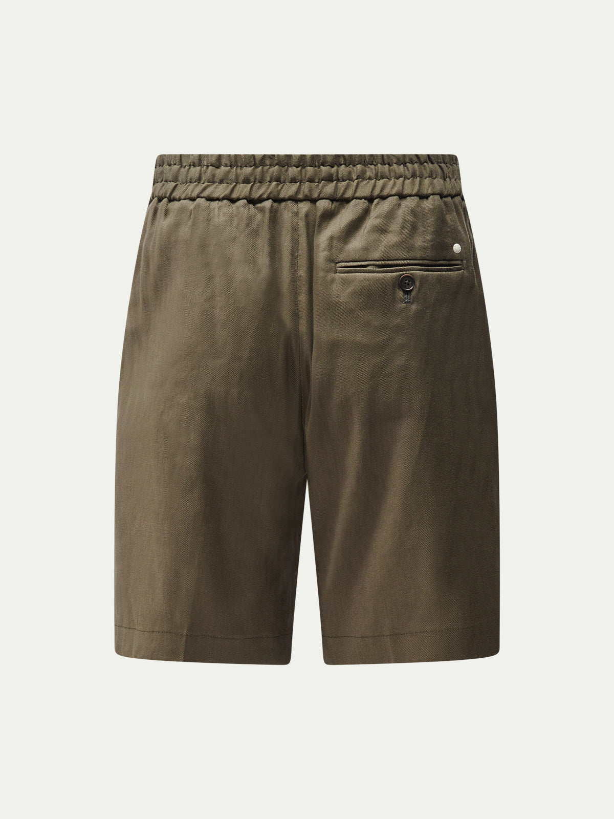 Marina Linen Blend Bermuda Short in Tea Leaf