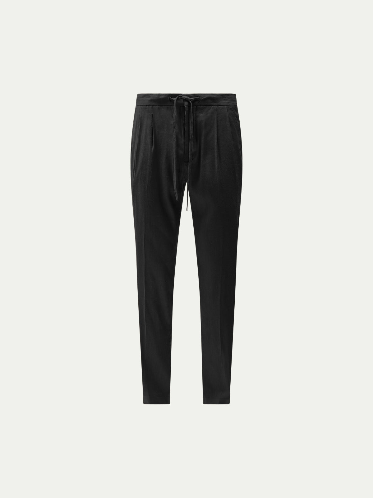 Marina Linen Blend Trouser in Black