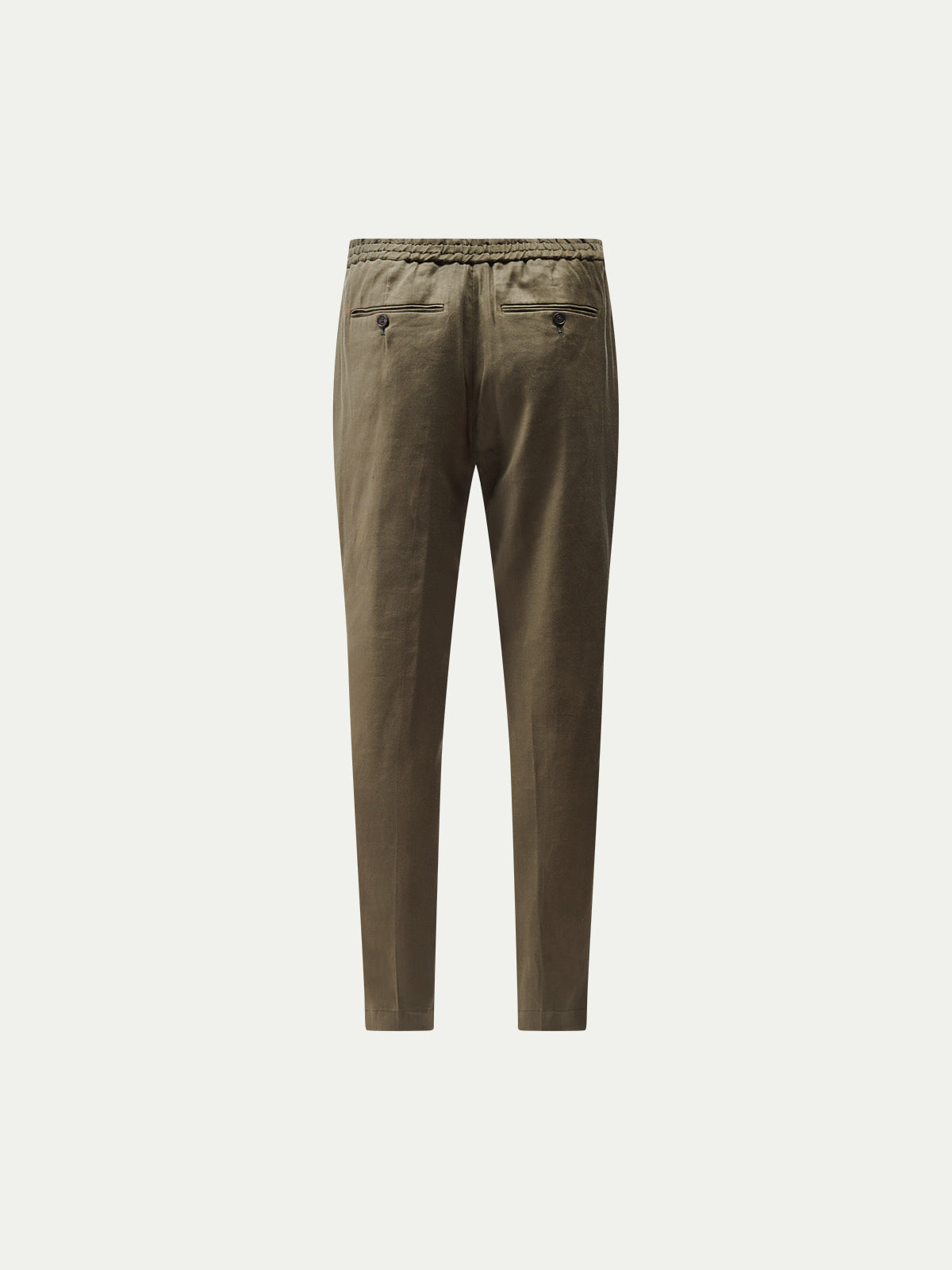 Marina Linen Blend Trouser in Tea Leaf