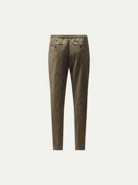 Marina Linen Blend Trouser in Tea Leaf