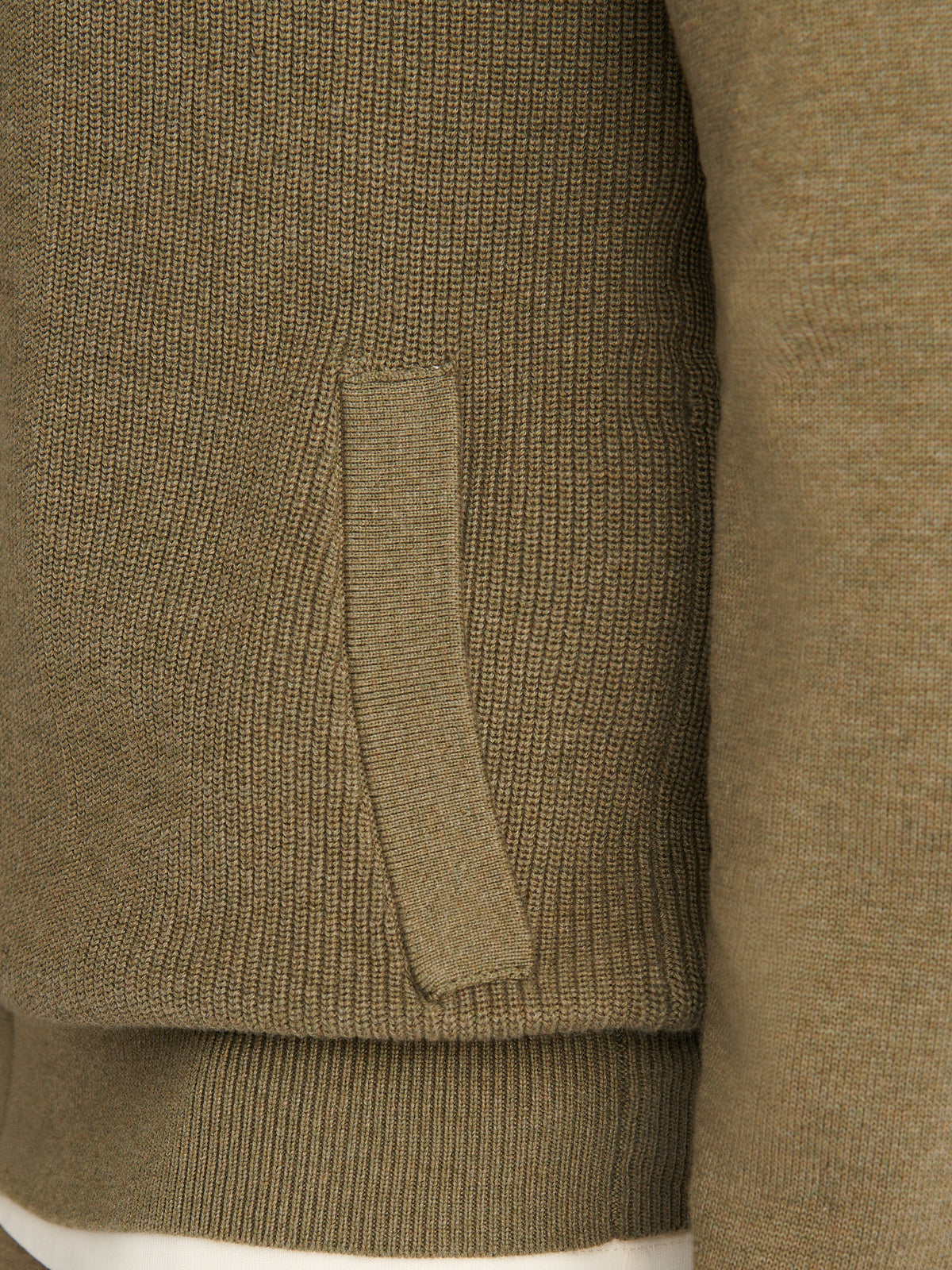 Milano Cardigan Knit Bomber in Tea Leaf