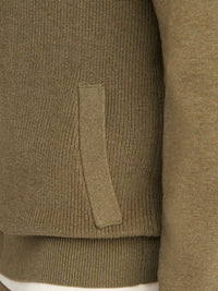 Milano Cardigan Knit Bomber in Tea Leaf