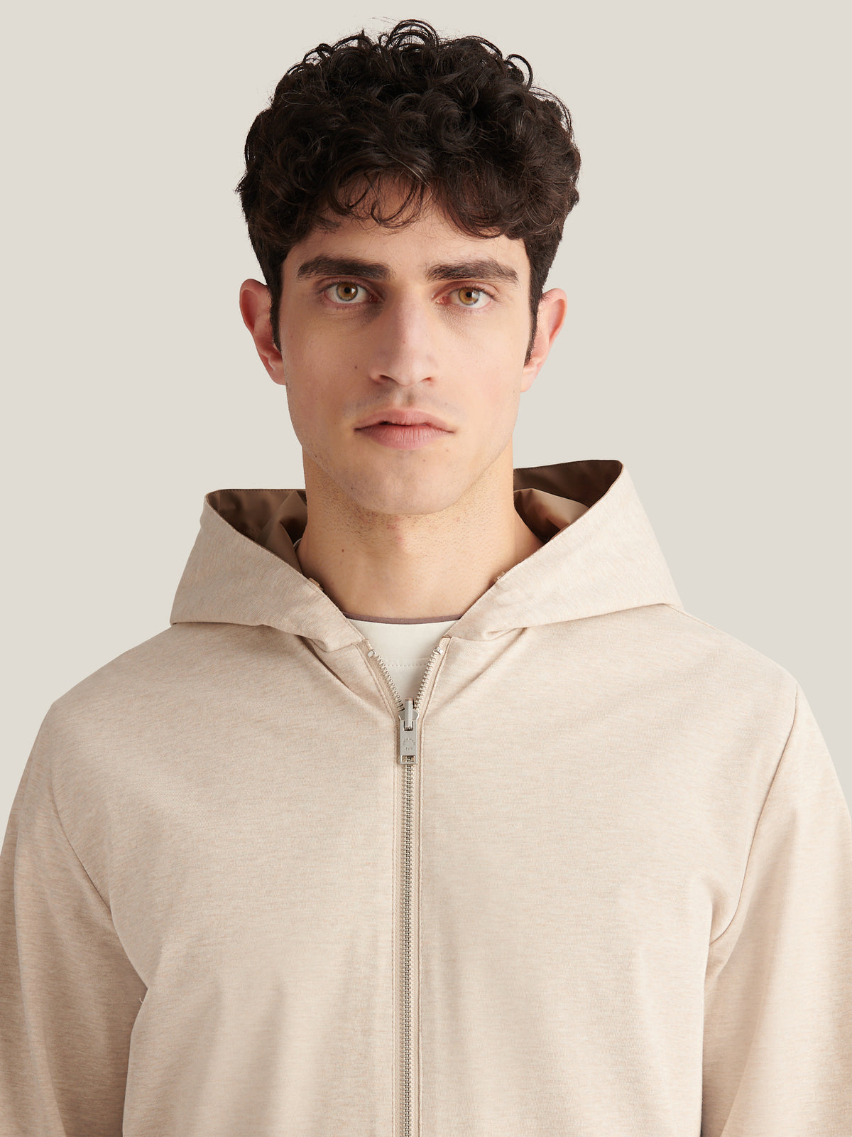 Sloane Reversible Hooded Jacket in Caribou