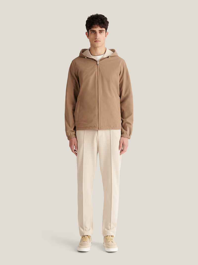 Sloane Reversible Hooded Jacket in Caribou